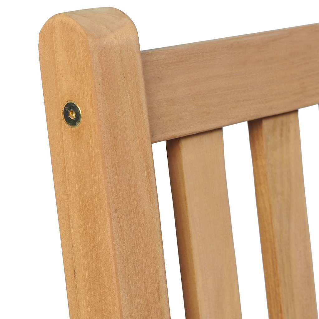 Καρέκλες Κήπου 8 Τεμαχίων Μασίφ Ξύλο Teak με Πράσινα Μαξιλάρια – εικόνα προϊόντος 6
