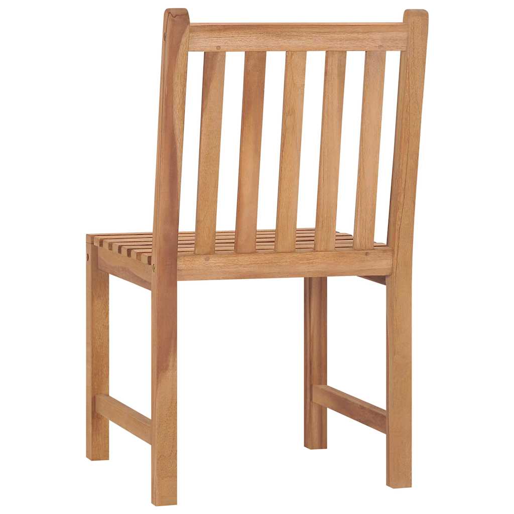 Καρέκλες Κήπου 4 Τεμαχίων από Μασίφ Ξύλο Teak με Μαξιλάρια – εικόνα προϊόντος 6