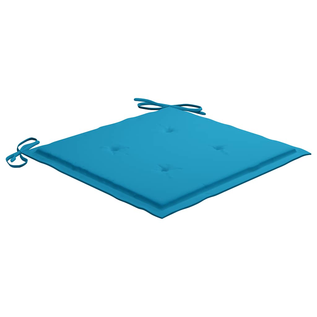 Καρέκλες Κήπου Στοιβαζόμενες 8 τεμ. Μασίφ Ξύλο Teak & Μαξιλάρια – εικόνα προϊόντος 8