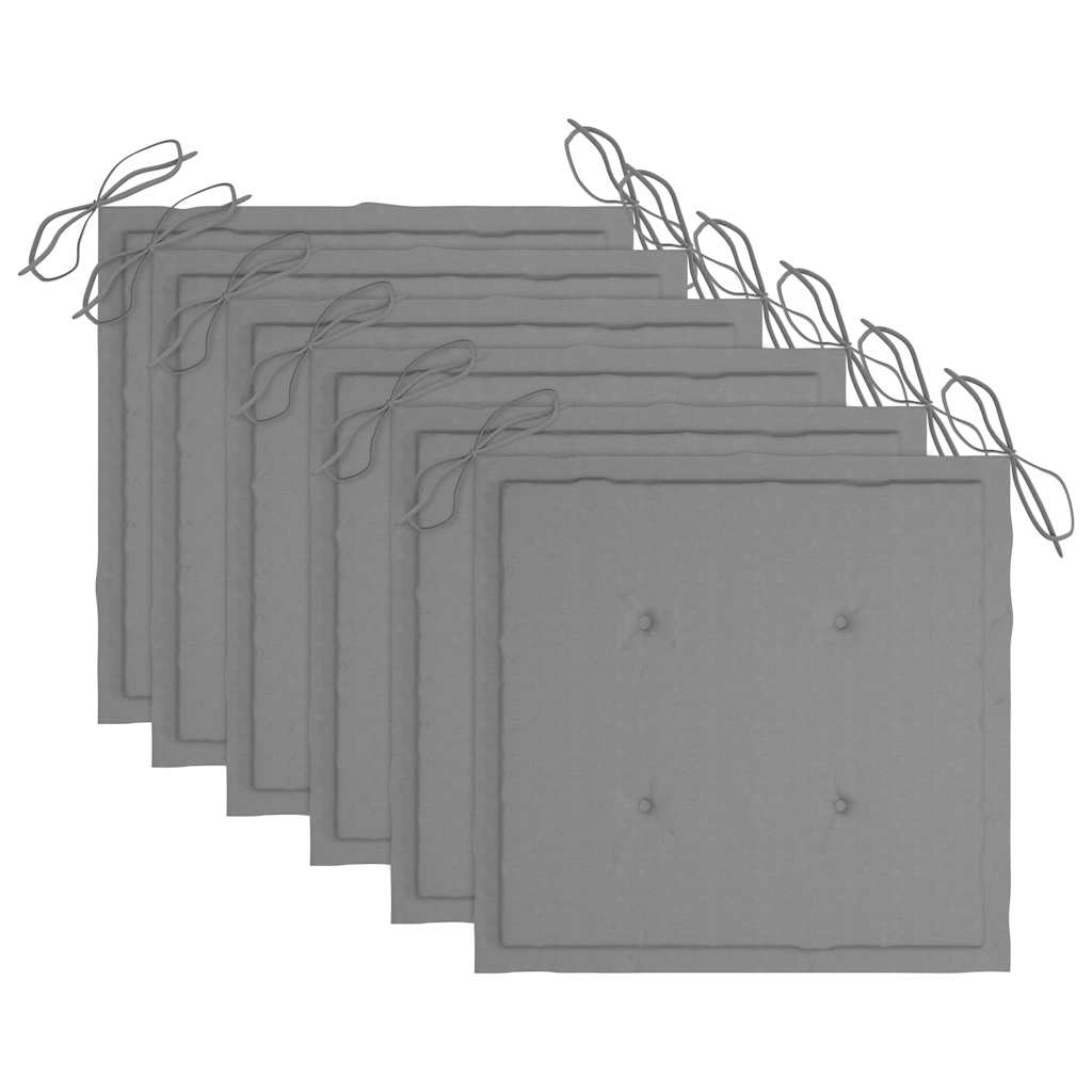 Πτυσσόμενες Καρέκλες 6 τεμ. με Μαξιλάρια από Μασίφ Ξύλο Ακακίας – εικόνα προϊόντος 9