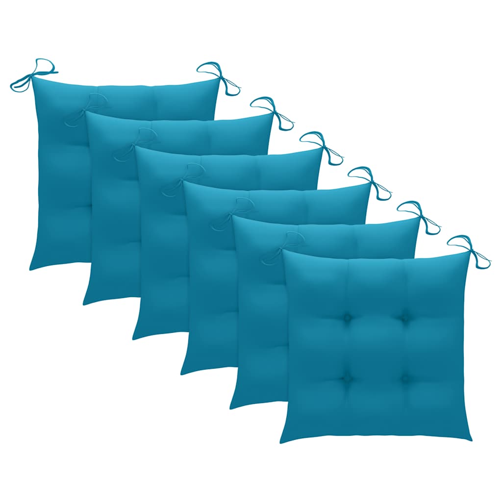 Πτυσσόμενες Καρέκλες 6 τεμ. με Μαξιλάρια από Μασίφ Ξύλο Ακακίας – εικόνα προϊόντος 9