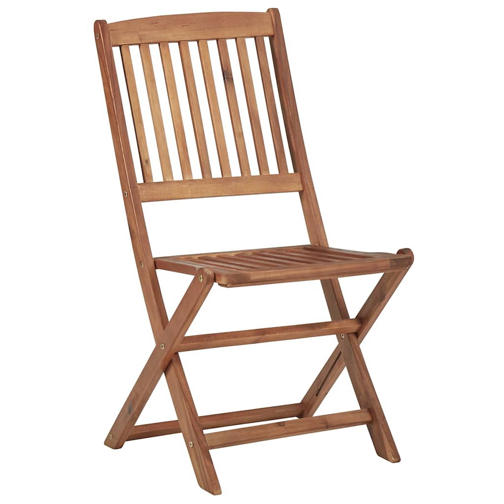 Πτυσσόμενες Καρέκλες 8 τεμ. με Μαξιλάρια από Μασίφ Ξύλο Ακακίας – εικόνα προϊόντος 4