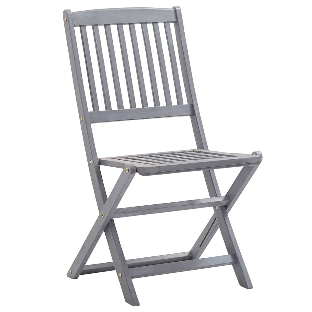 Πτυσσόμενες Καρέκλες 8 τεμ. με Μαξιλάρια από Μασίφ Ξύλο Ακακίας – εικόνα προϊόντος 3