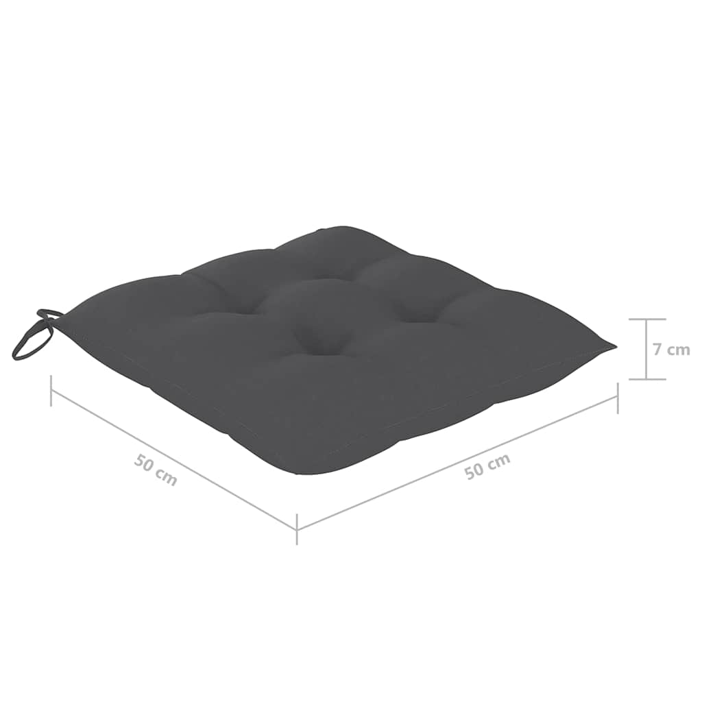 Καρέκλες Κήπου 4 τεμ. από Μασίφ Ξύλο Ακακίας με Μαξιλάρια – εικόνα προϊόντος 8