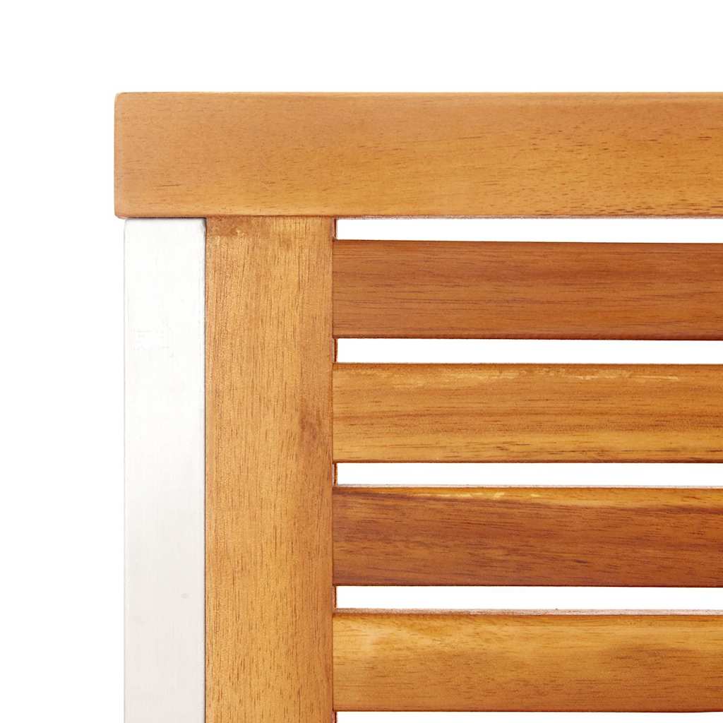 Καρέκλες Κήπου 8 τεμ. από Μασίφ Ξύλο Ακακίας με Μαξιλάρια – εικόνα προϊόντος 8