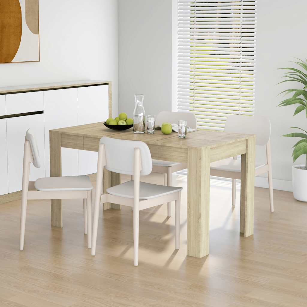 Τραπεζαρία Sonoma Δρυς 140 x 74,5 x 76 εκ. Επεξεργασμένο Ξύλο