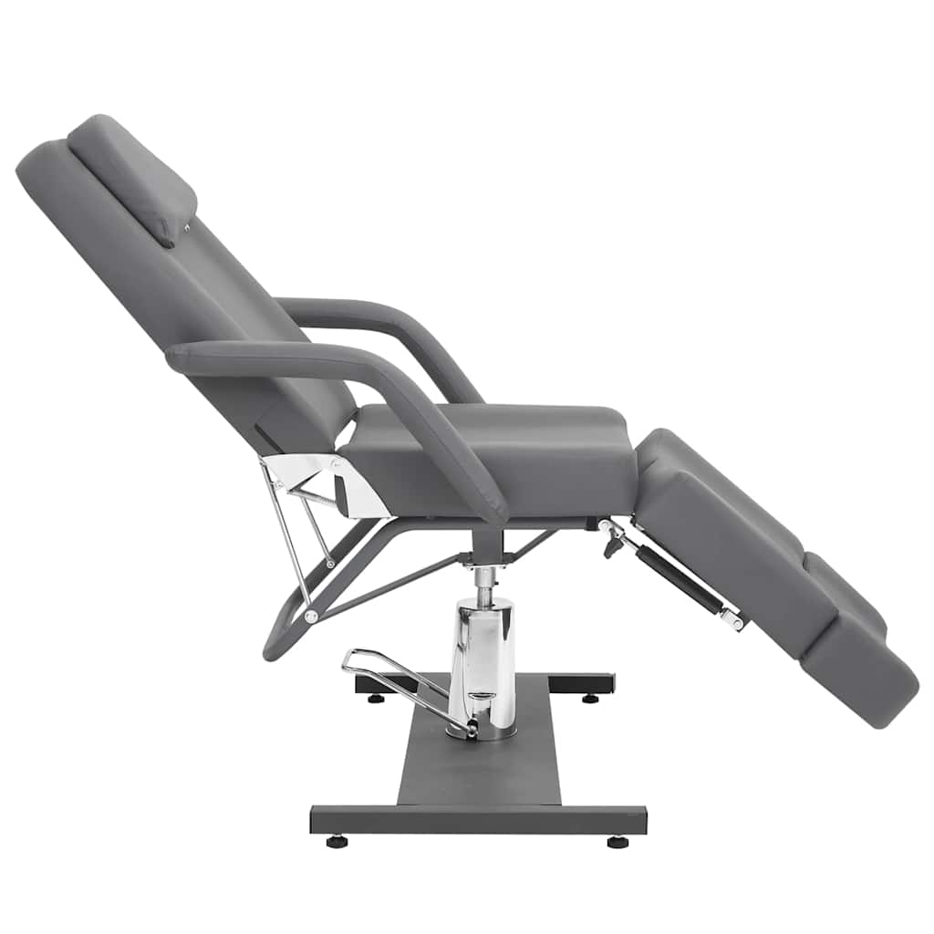 Καρέκλα Αισθητικής Γκρι 180 x 62 x 78 εκ. από Συνθετικό Δέρμα