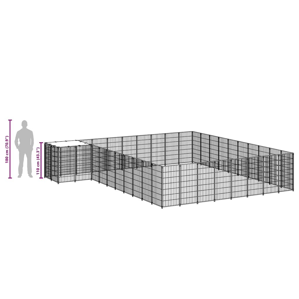 Σπιτάκι Σκύλου Ασημί 25,41 μ² Ατσάλινο