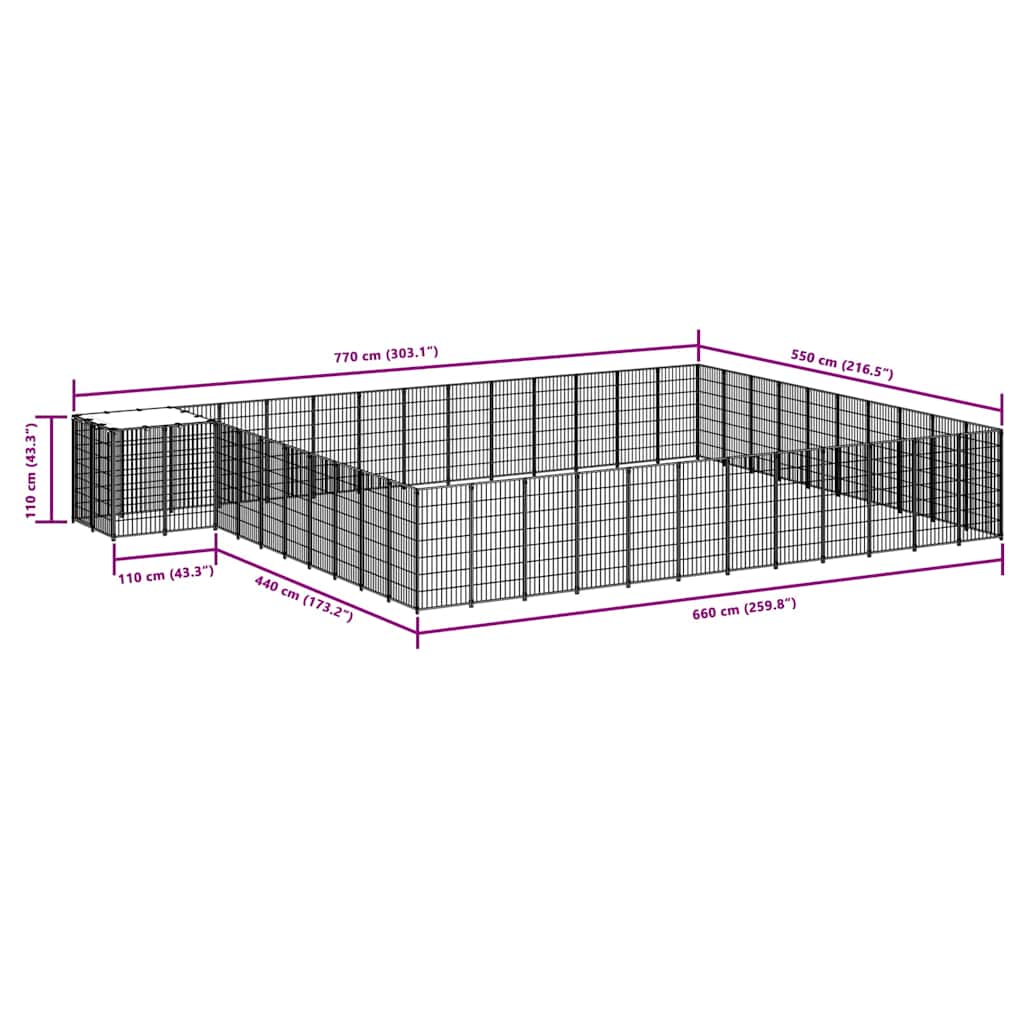 Σπιτάκι Σκύλου Ασημί 37,51 μ² Ατσάλινο