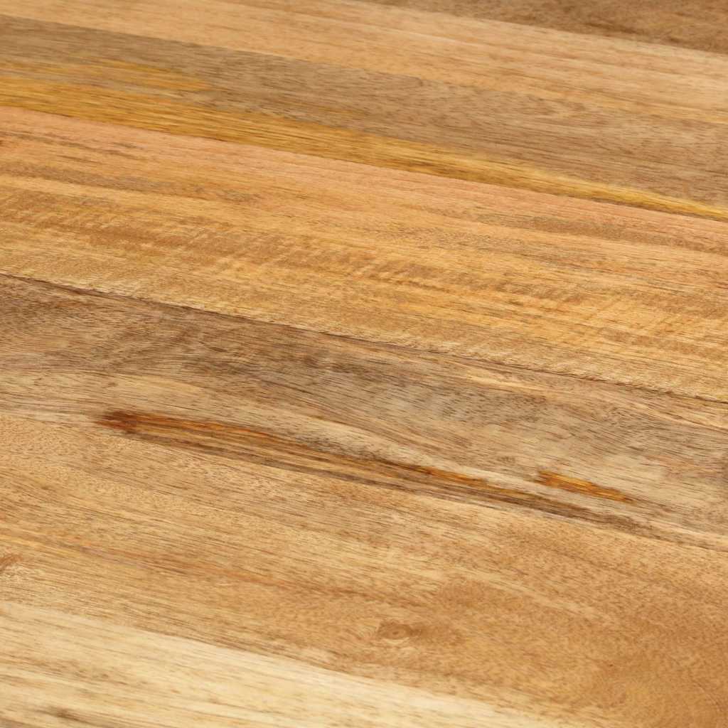 Τραπεζαρία Ø 110x78 εκ. από Μασίφ Ξύλο Μάνγκο και Ατσάλι