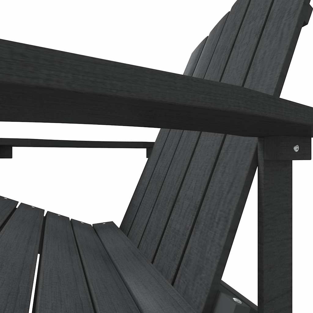 Καρέκλα Κήπου Adirondack Ανθρακί από HDPE – εικόνα προϊόντος 6