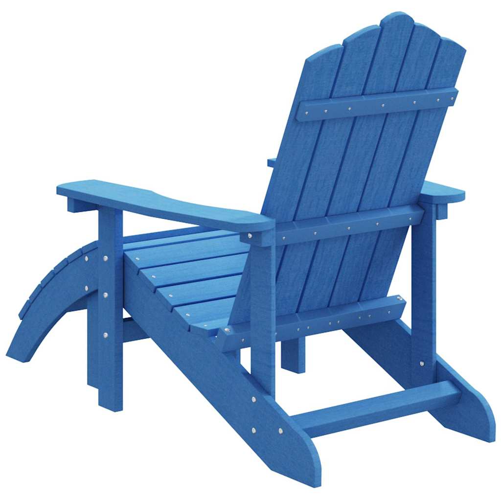 Καρέκλα Κήπου Adirondack με Υποπόδιο Γαλάζιο από HDPE – εικόνα προϊόντος 5