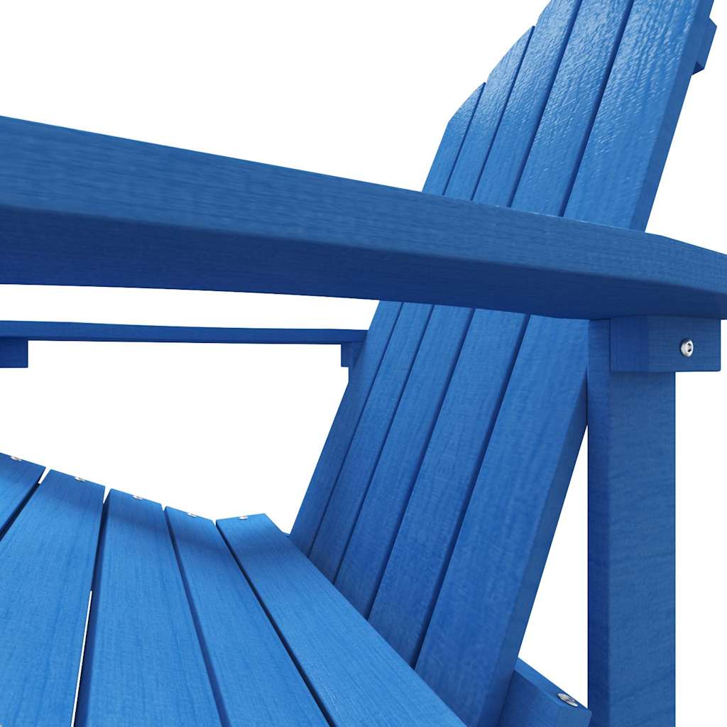 Καρέκλα Κήπου Adirondack με Υποπόδιο Γαλάζιο από HDPE – εικόνα προϊόντος 6