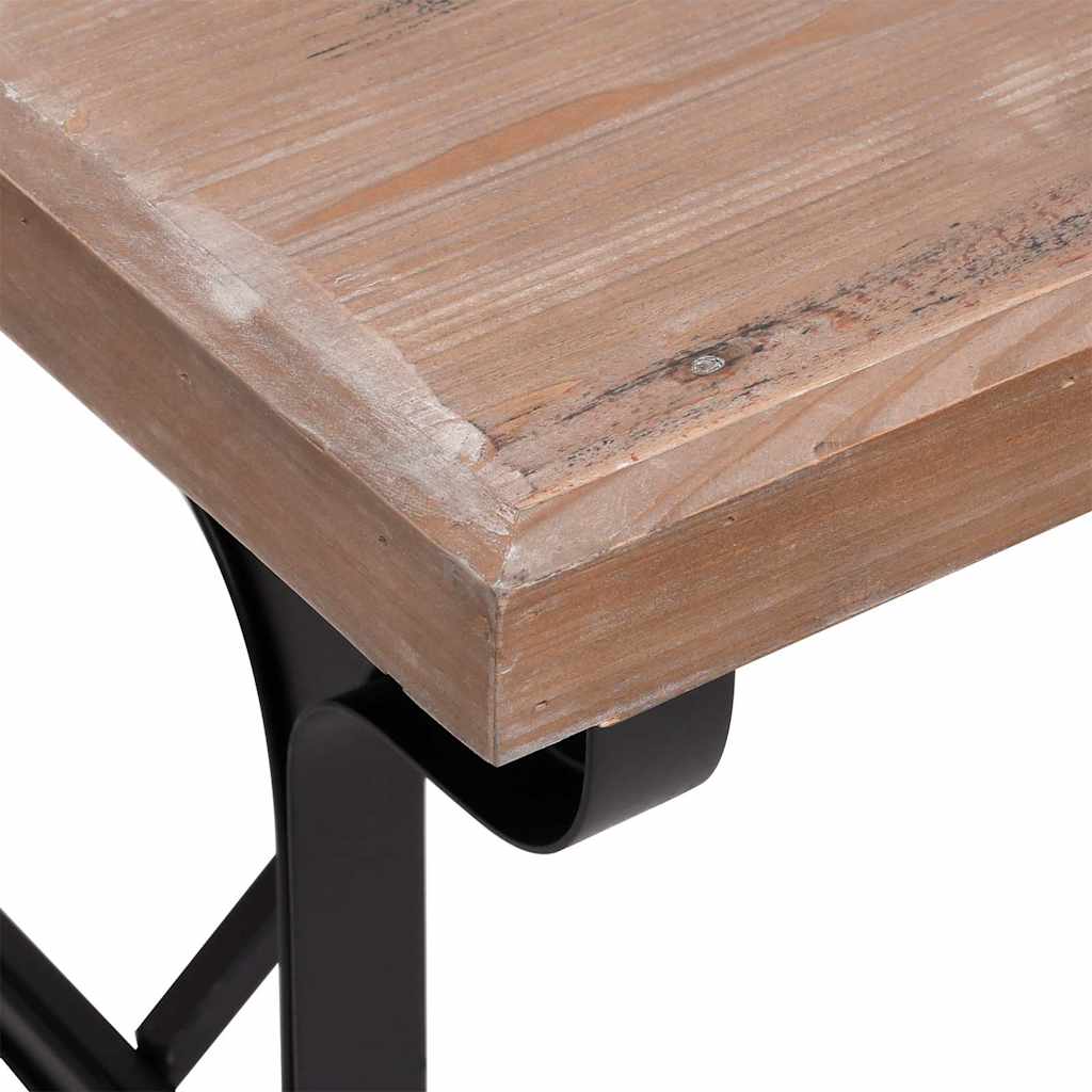 Τραπεζαρία 110 x 65 x 82 εκ. από Μασίφ Ξύλο Ελάτης και Σίδερο