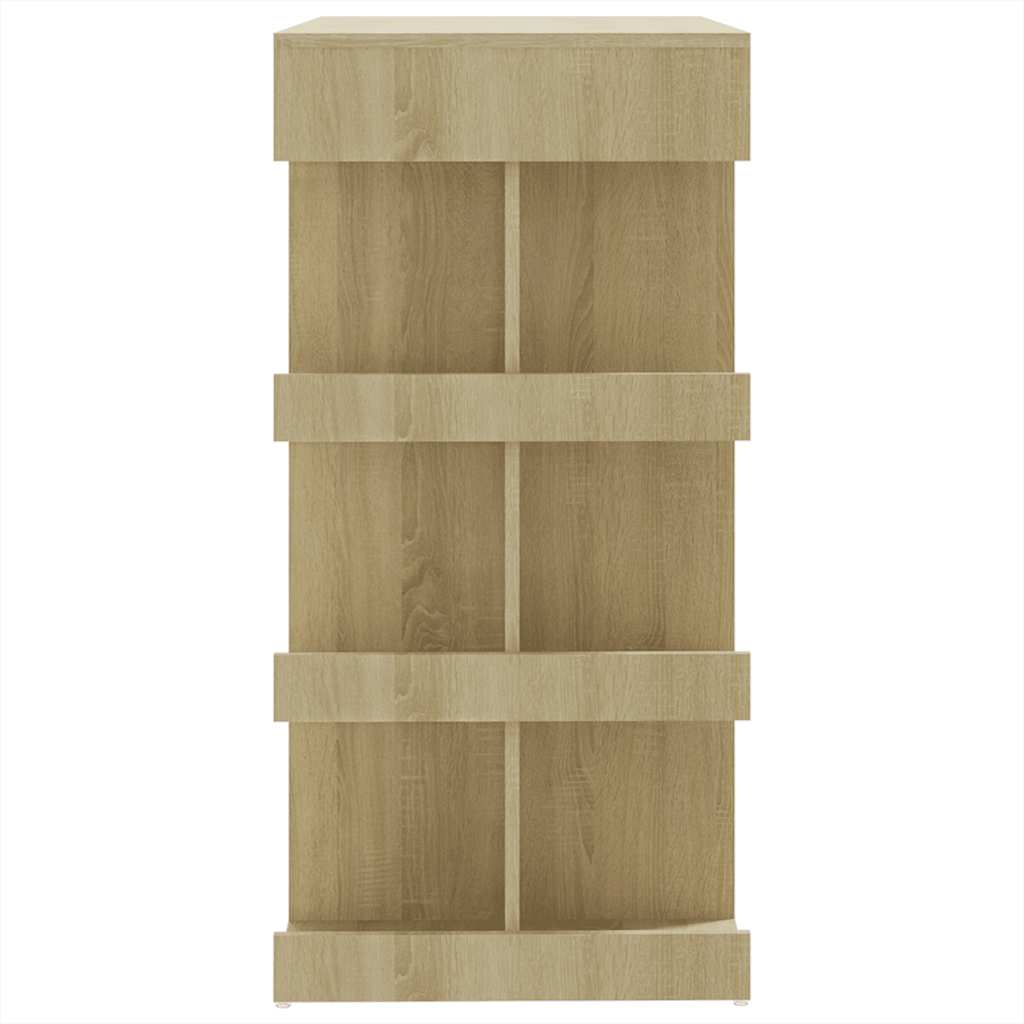 Τραπέζι Μπαρ με Ράφια Sonoma Δρυς 100x50x101,5 εκ. Επεξ. Ξύλο