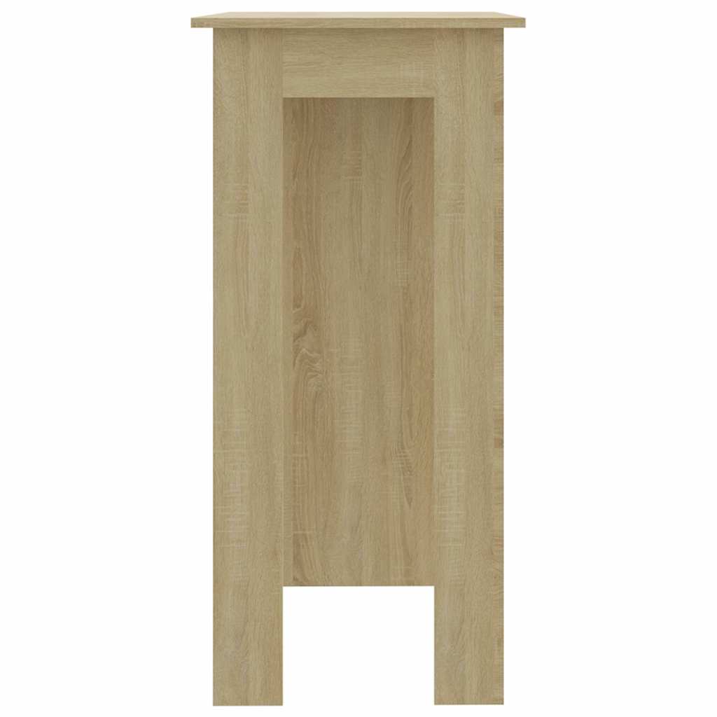 Τραπέζι Κονσόλα με Ράφι Sonoma Δρυς 102x50x103,5εκ Επεξ. Ξύλο