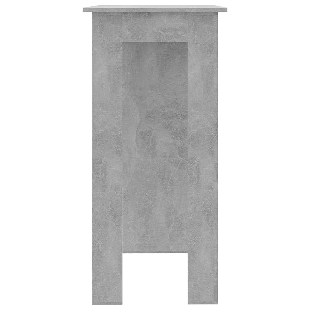 Τραπέζι Κονσόλα με Ράφι Γκρι Σκυρ 102x50x103,5εκ. Επεξεργ. Ξύλο