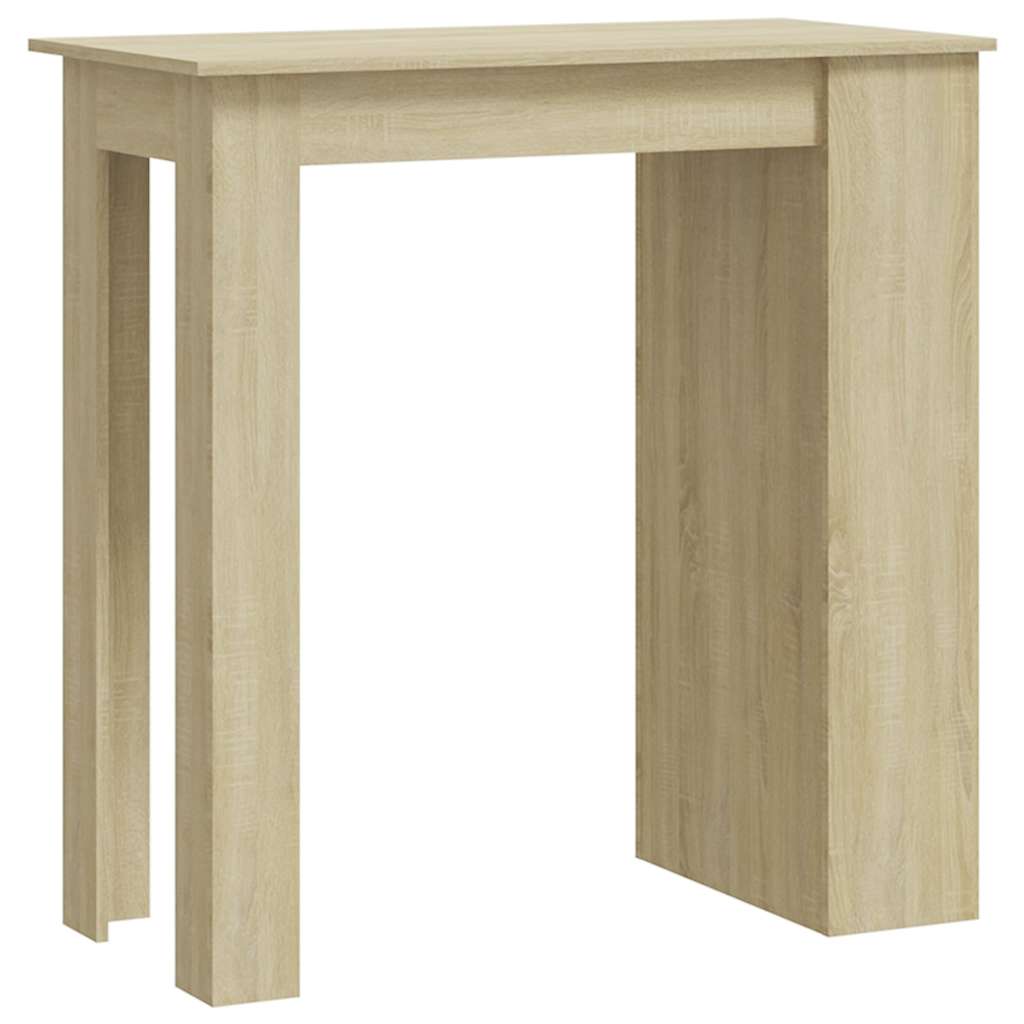 Τραπέζι Μπαρ με Ράφια Sonoma Δρυς 102x50x103,5 εκ. Επεξ. Ξύλο
