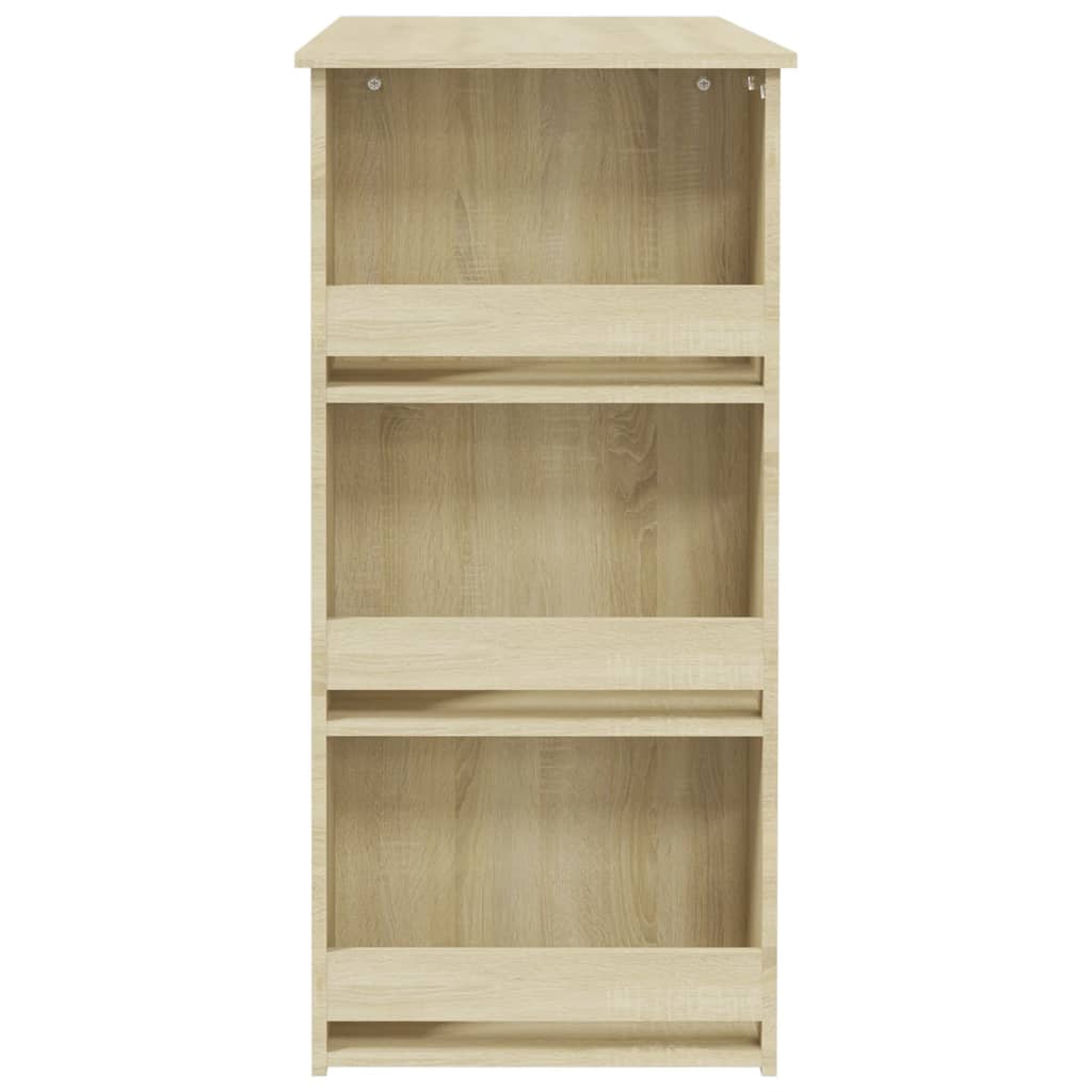 Τραπέζι Μπαρ με Ράφια Sonoma Δρυς 102x50x103,5 εκ. Επεξ. Ξύλο