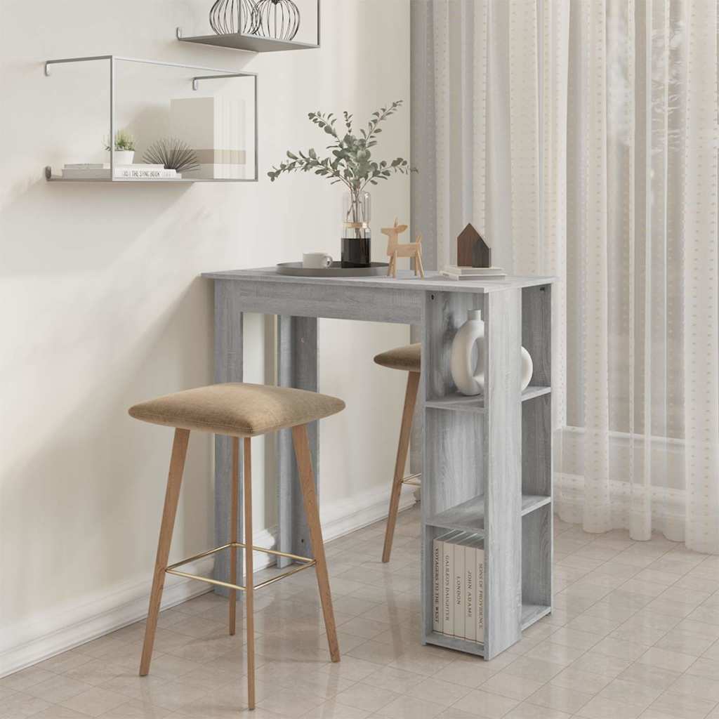 Τραπέζι Κονσόλα Γκρι Sonoma 102x50x103,5 εκ. από Επεξεργ. Ξύλο