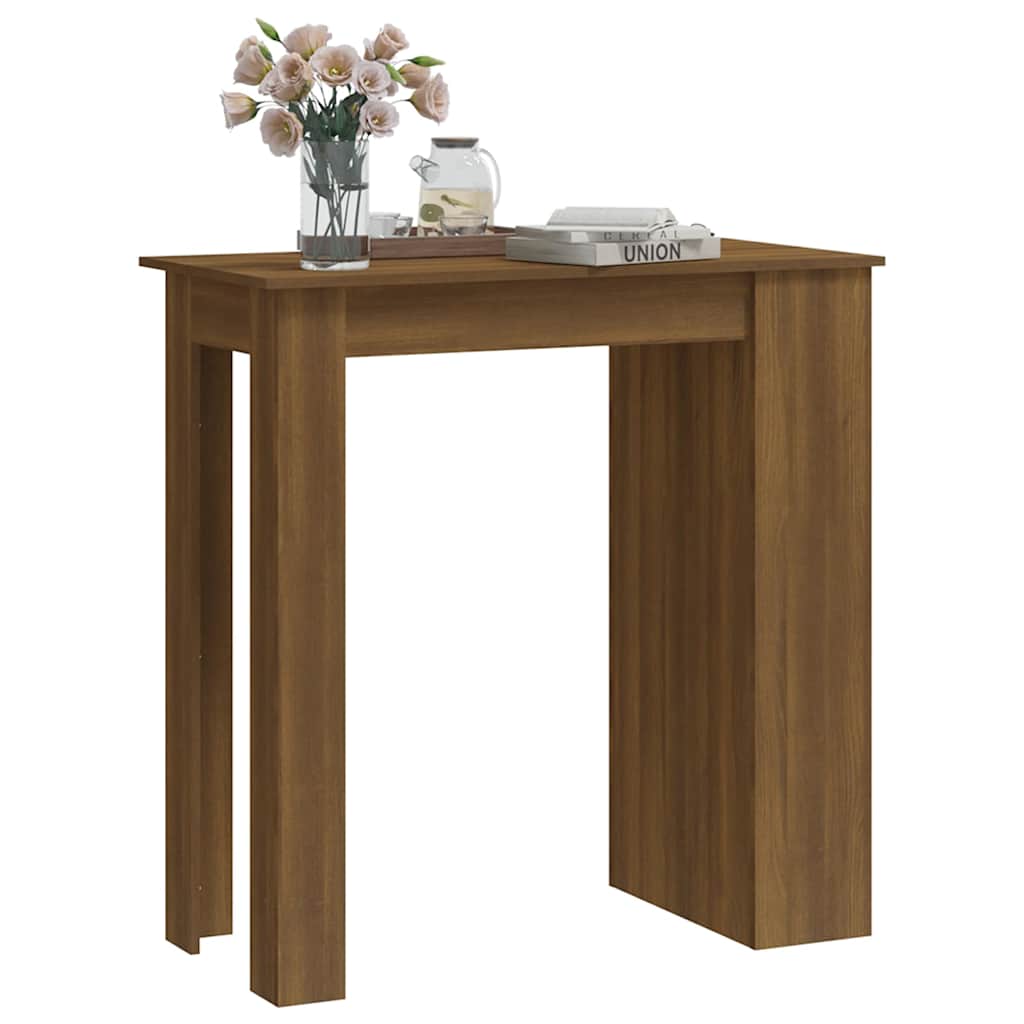 Τραπέζι Μπαρ με Ράφια Sonoma Δρυς 102x50x103,5 εκ. Επεξ. Ξύλο