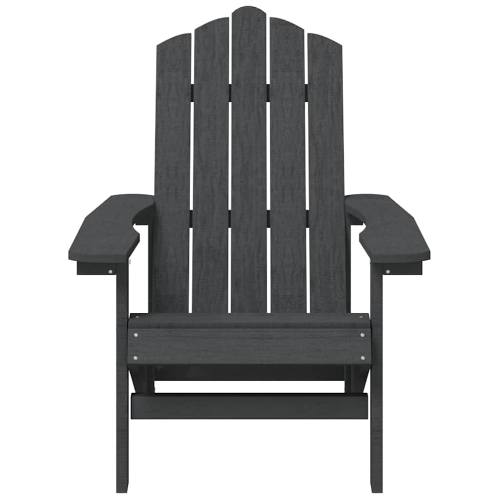 Καρέκλες Κήπου Adirondack 2 τεμ. Ανθρακί από HDPE – εικόνα προϊόντος 4