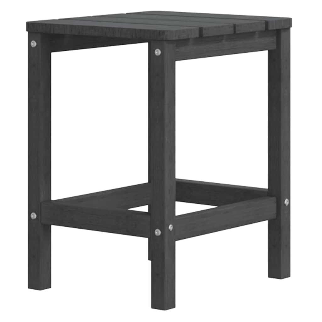 Καρέκλα Κήπου Adirondack Ανθρακί HDPE με Υποπόδιο & Τραπεζάκι – εικόνα προϊόντος 5