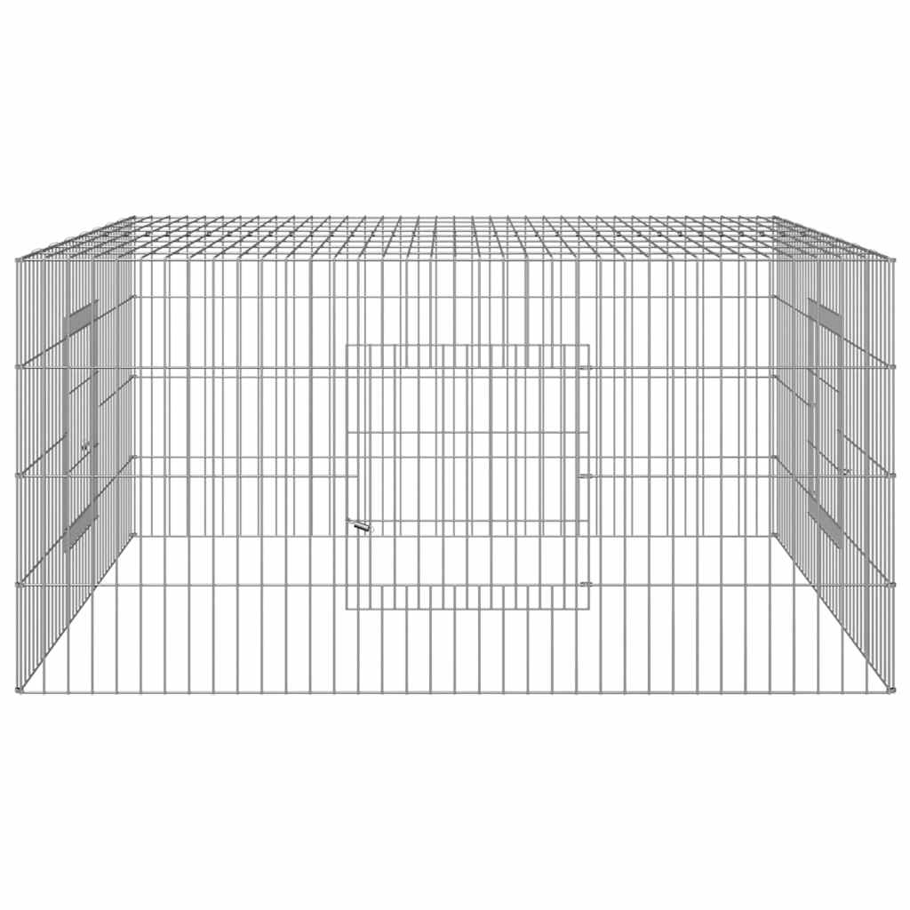 Κλουβί Κουνελιών 110x110x55 εκ. από Γαλβανισμένο Σίδερο