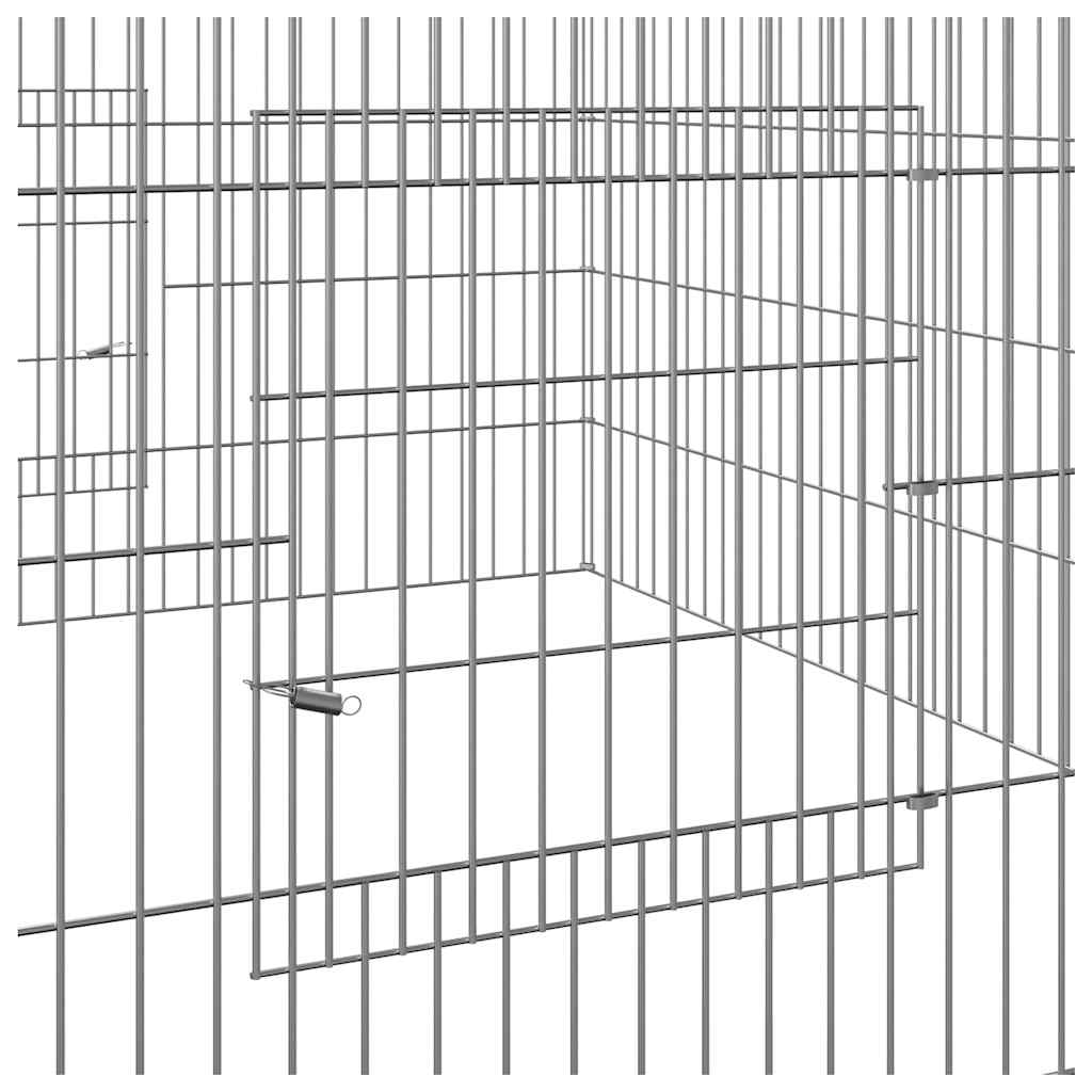 Κλουβί Κουνελιών 110x110x55 εκ. από Γαλβανισμένο Σίδερο