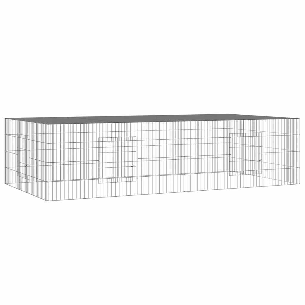 Κλουβί Κουνελιών 2 Πάνελ 220x110x55 εκ. από Γαλβανισμένο Σίδερο