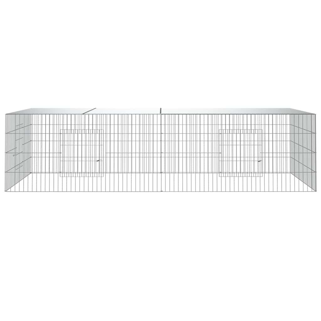 Κλουβί Κουνελιών 2 Πάνελ 220x110x55 εκ. από Γαλβανισμένο Σίδερο