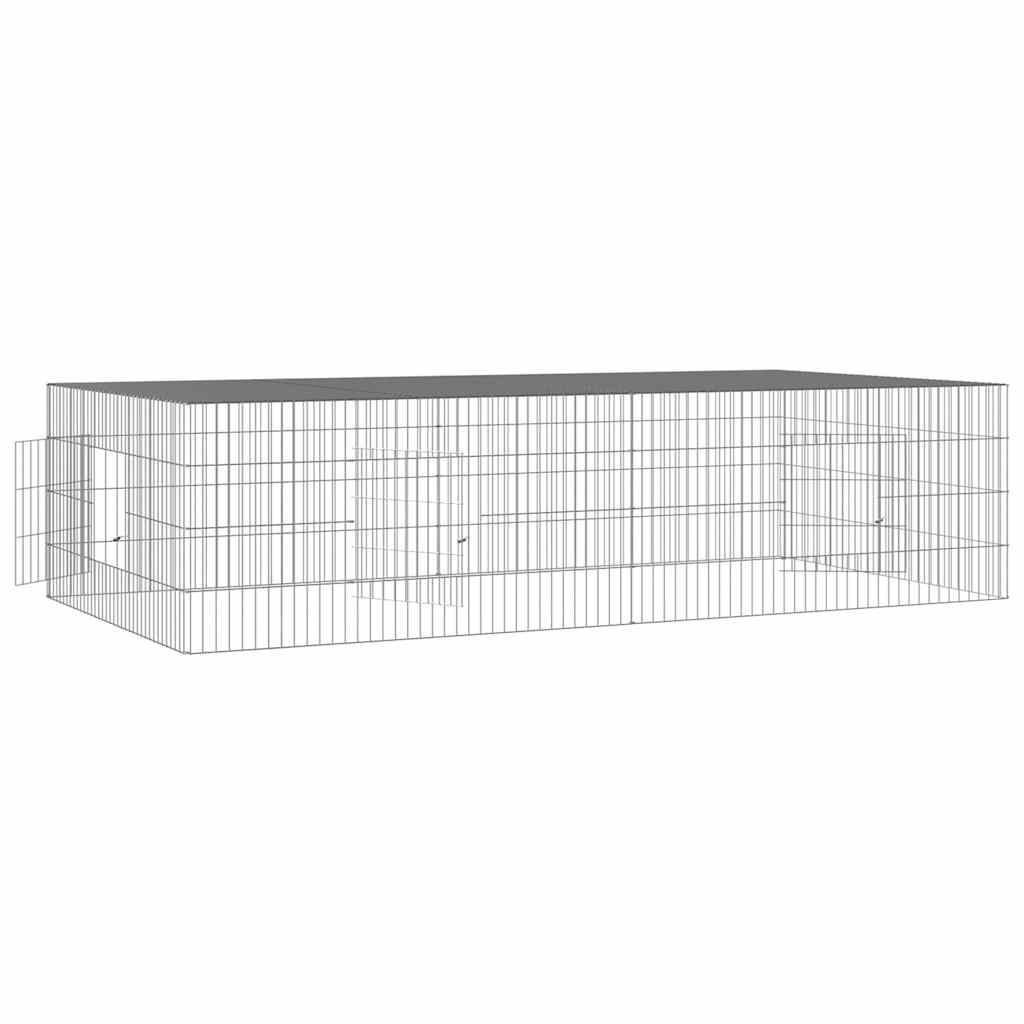 Κλουβί Κουνελιών 2 Πάνελ 220x110x55 εκ. από Γαλβανισμένο Σίδερο