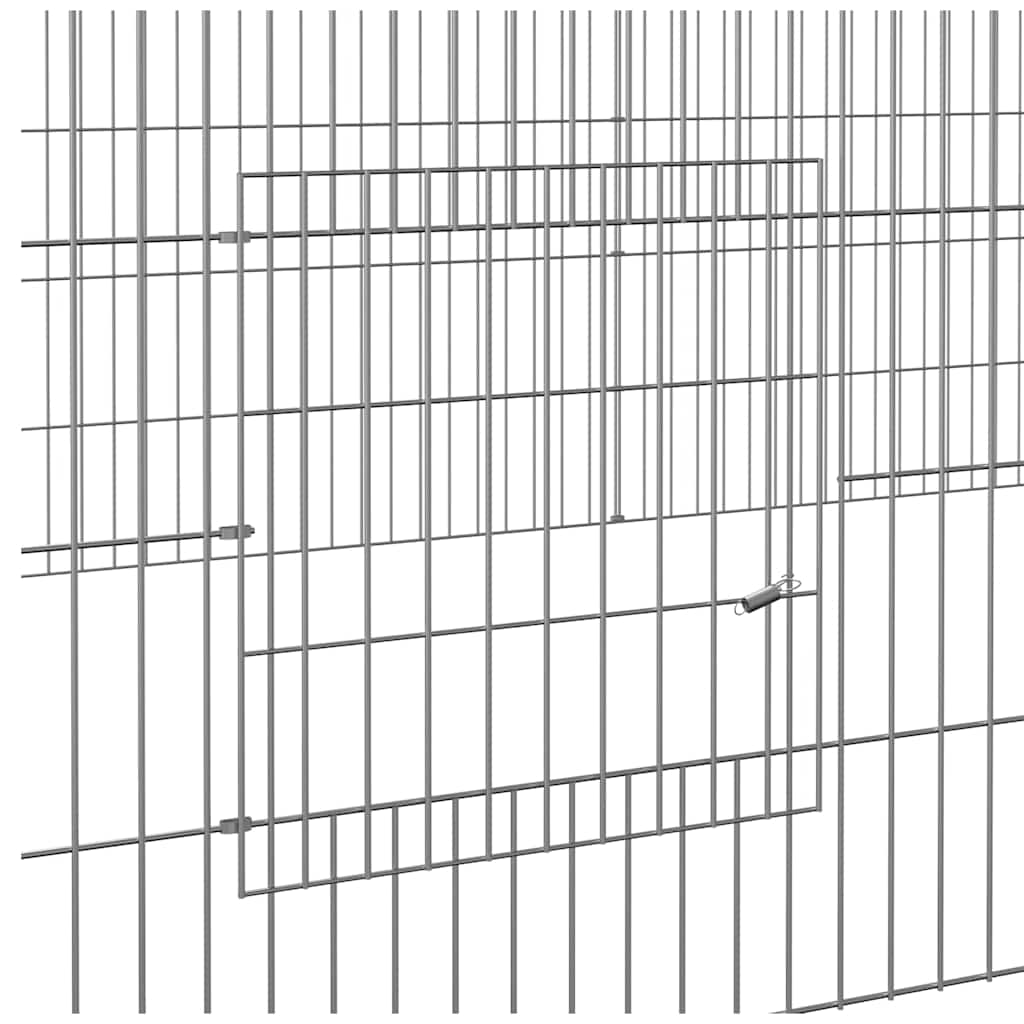 Κλουβί Κουνελιών 5 Πάνελ 541x109x54 εκ. από Γαλβανισμένο Σίδερο
