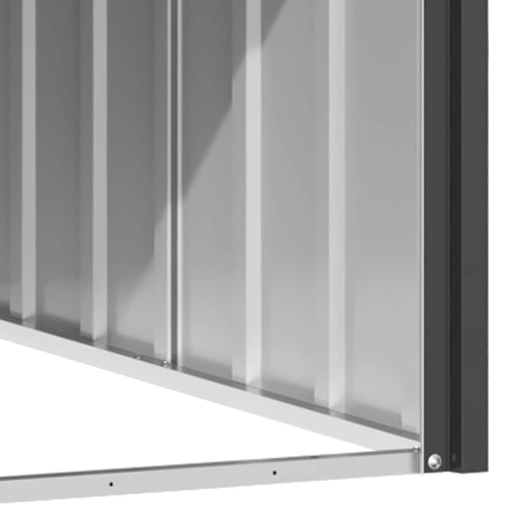 Σπιτάκι Σκύλου Ανθρακί 116,5x153x81,5 εκ. Γαλβανισμένο Ατσάλι