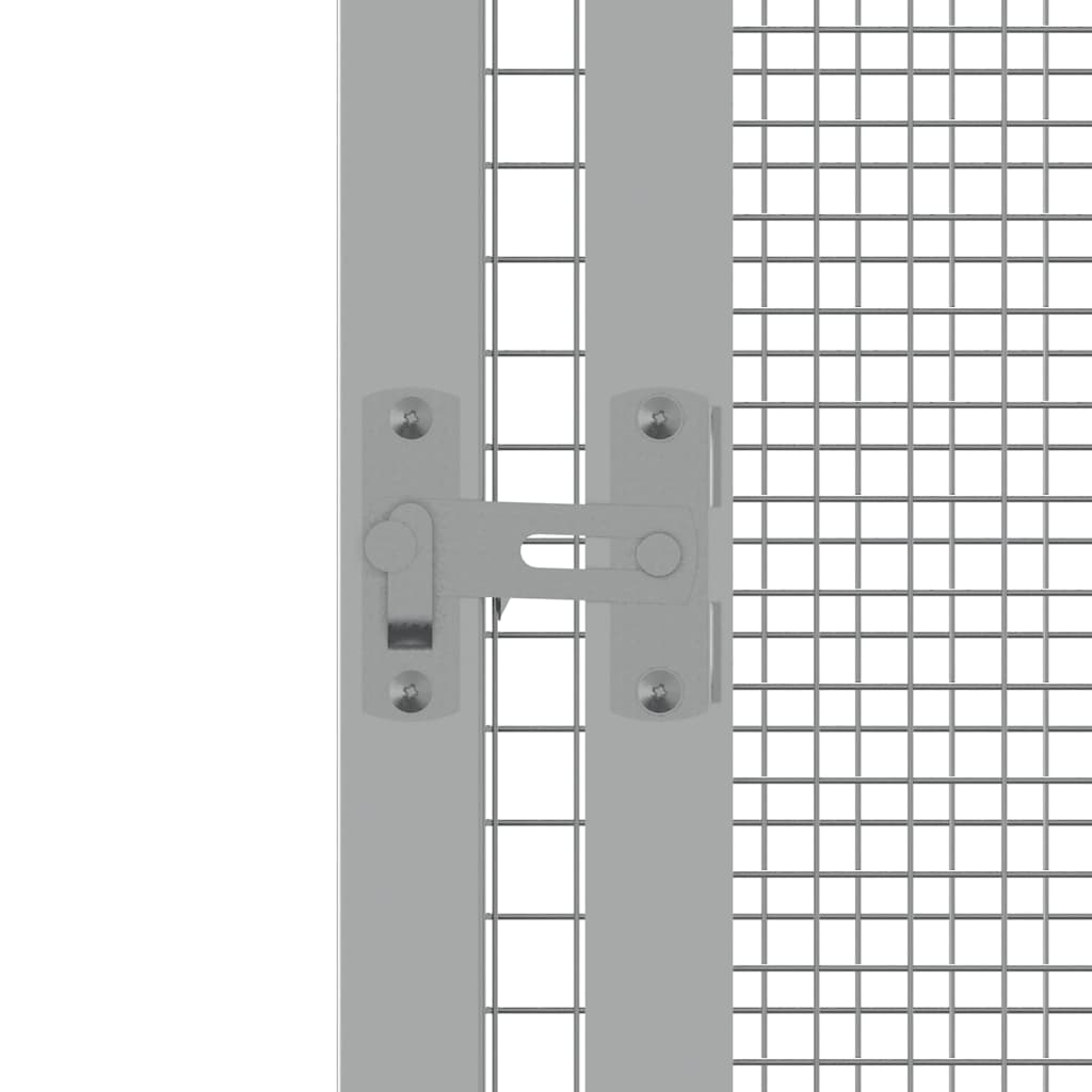 Κλουβί Πουλιών Ανθρακί 213,5x217,5x211,5 εκ Γαλβανισμένο Χάλυβα