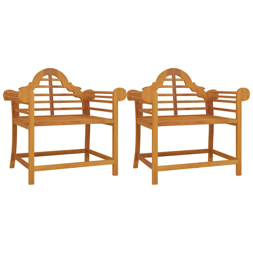 Καρέκλες Κήπου 2 τεμ. 91 x 62 x 94 εκ. από Μασίφ Ξύλο Teak – εικόνα προϊόντος 2