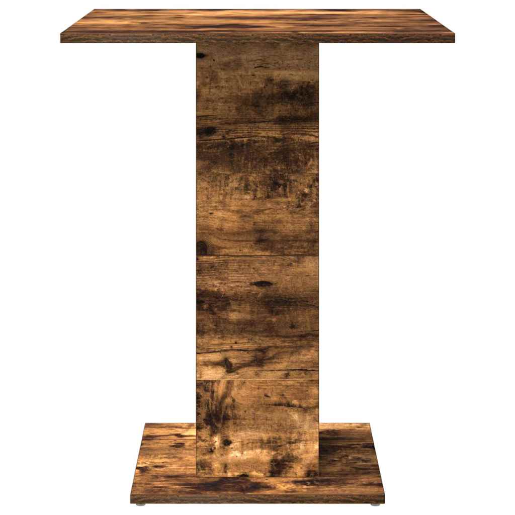 Τραπέζι Bistro Καπνιστή Δρυς 60x60x75 εκ από Επεξεργασμένο Ξύλο