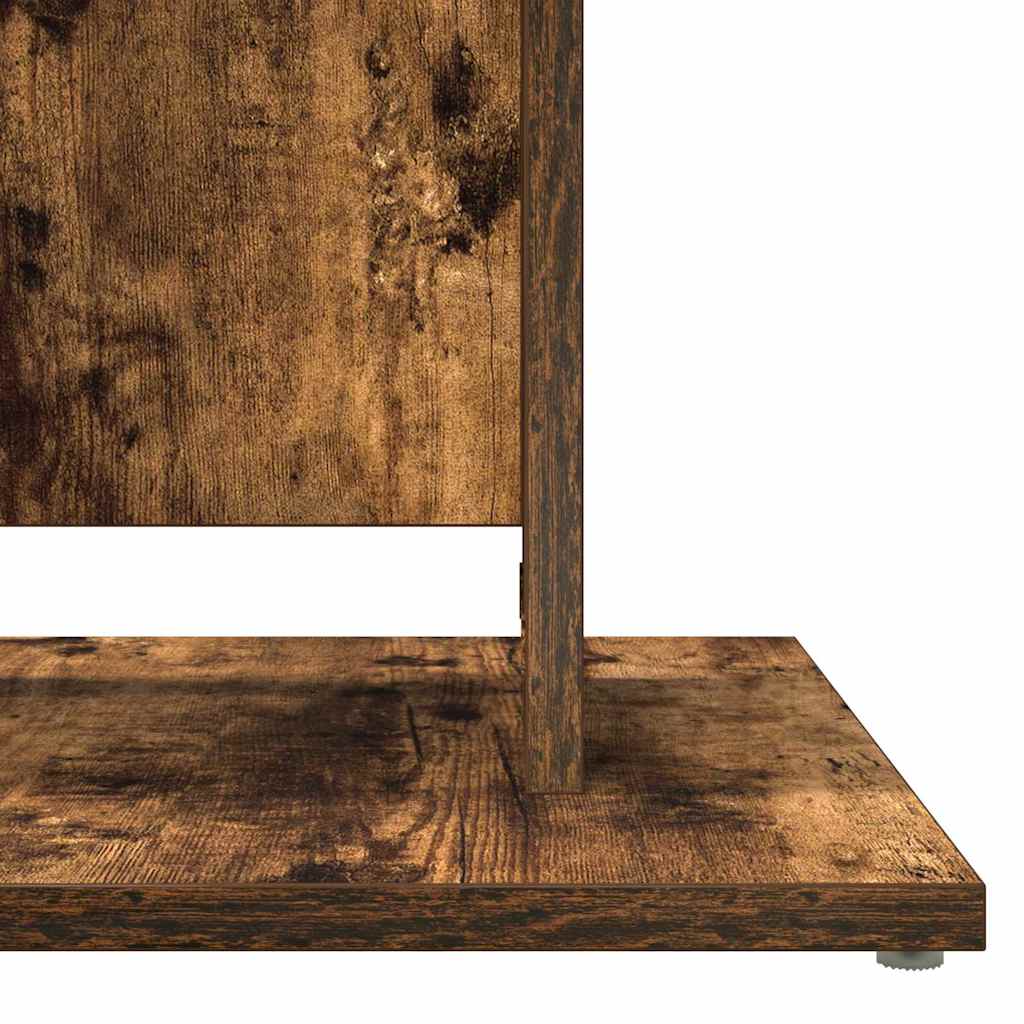 Τραπέζι Bistro Καπνιστή Δρυς 60x60x75 εκ από Επεξεργασμένο Ξύλο