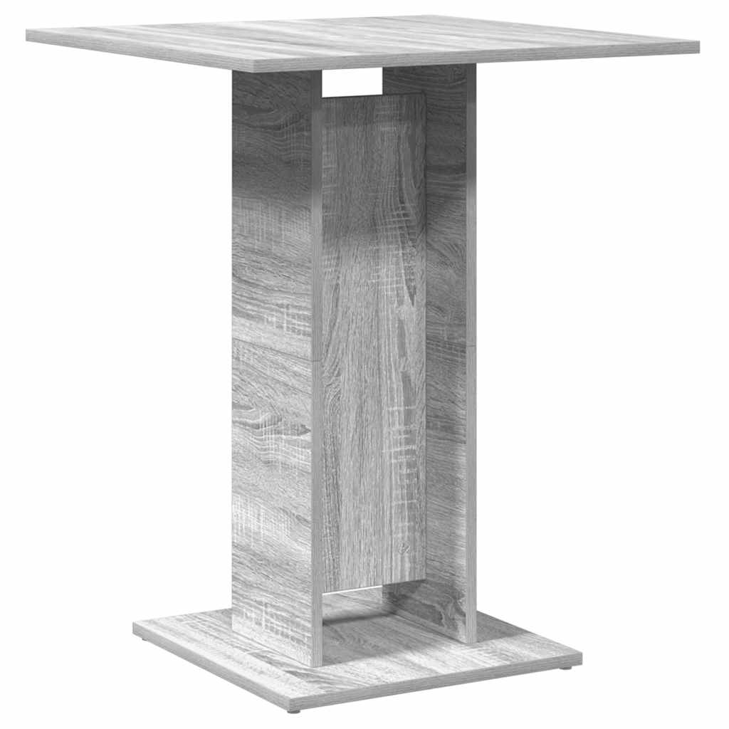Τραπέζι Bistro Γκρι Sonoma 60x60x75 εκ. από Επεξεργασμένο Ξύλο