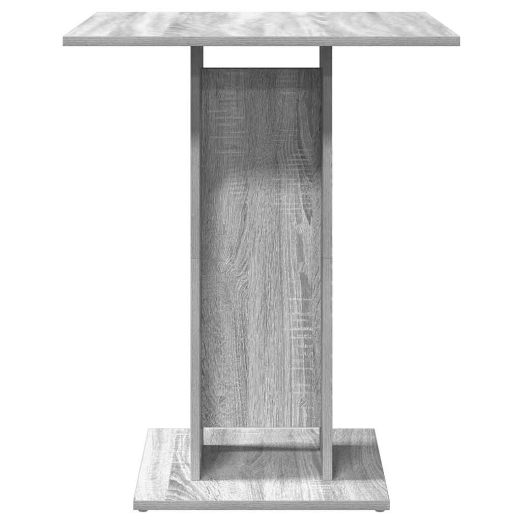 Τραπέζι Bistro Γκρι Sonoma 60x60x75 εκ. από Επεξεργασμένο Ξύλο