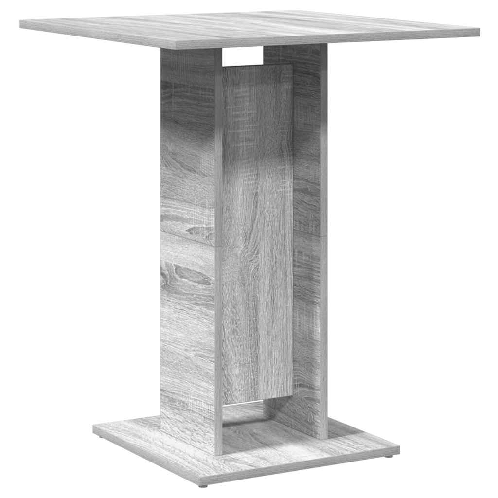Τραπέζι Bistro Γκρι Sonoma 60x60x75 εκ. από Επεξεργασμένο Ξύλο