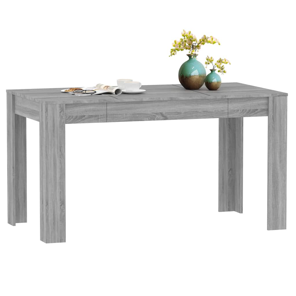 Τραπεζαρία Γκρι Sonoma 140 x 74,5 x 76 εκ. Επεξεργασμένο Ξύλο