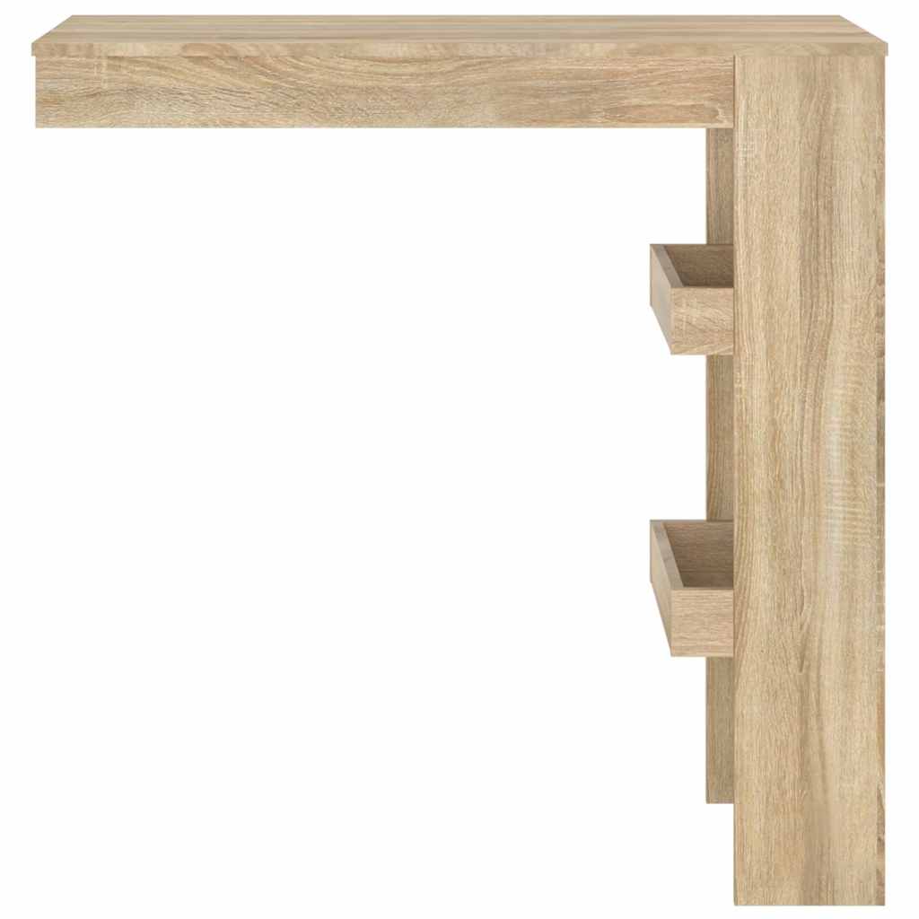 Τραπέζι Μπαρ Τοίχου Sonoma Δρυς 102x45x103,5 εκ. Επεξεργ. Ξύλο