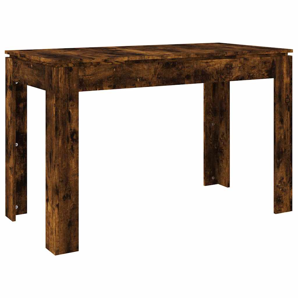 Τραπέζι Τραπεζαρίας Καπνιστή Δρυς 120x60x76 εκ. Επεξ. Ξύλο