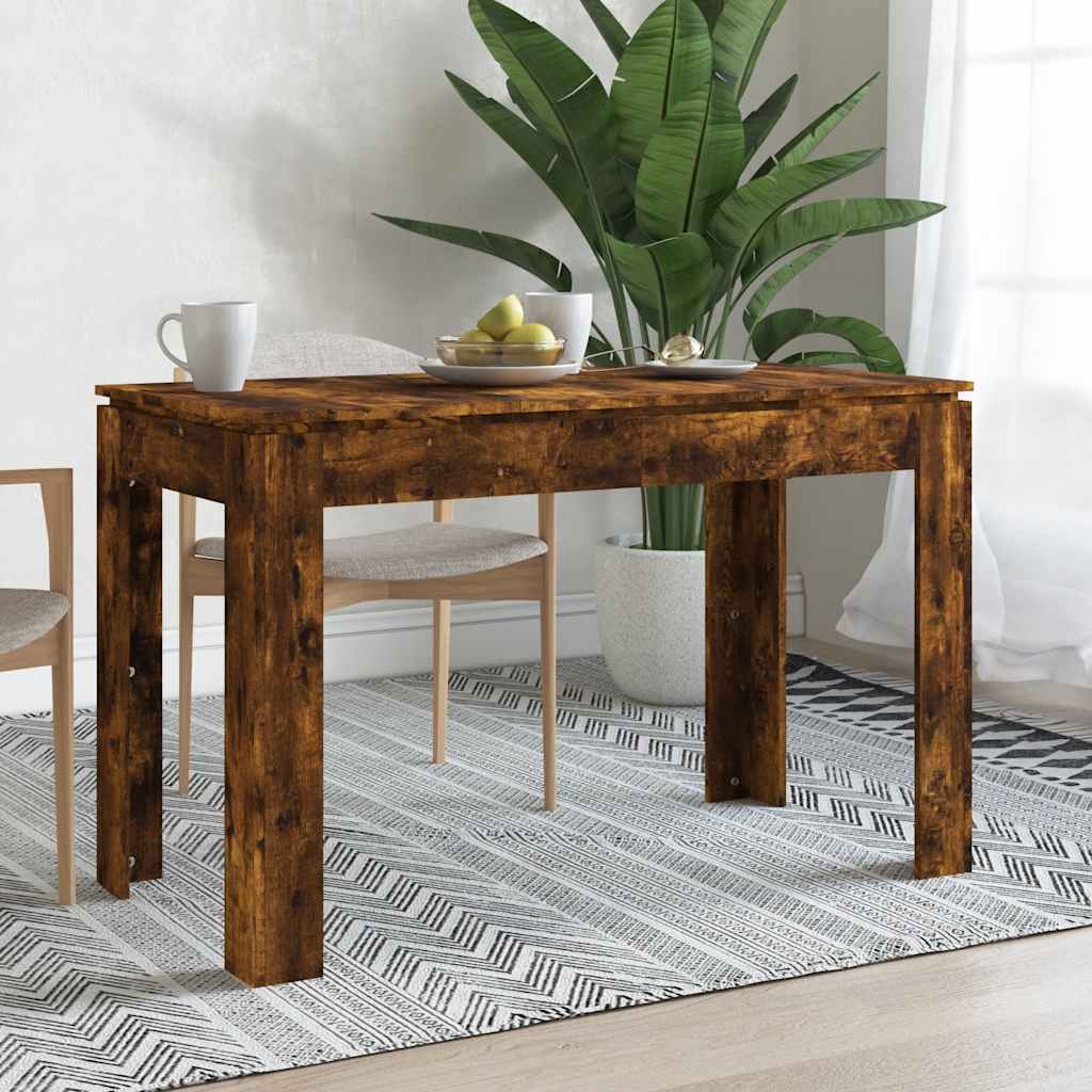 Τραπέζι Τραπεζαρίας Καπνιστή Δρυς 120x60x76 εκ. Επεξ. Ξύλο
