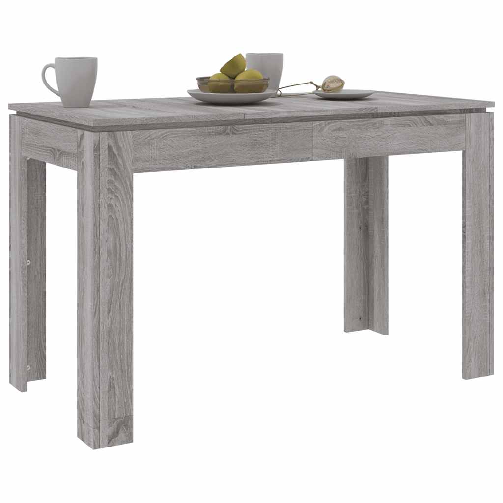 Τραπεζαρία Γκρι Sonoma 120 x 60 x 76 εκ. από Επεξεργασμένο Ξύλο