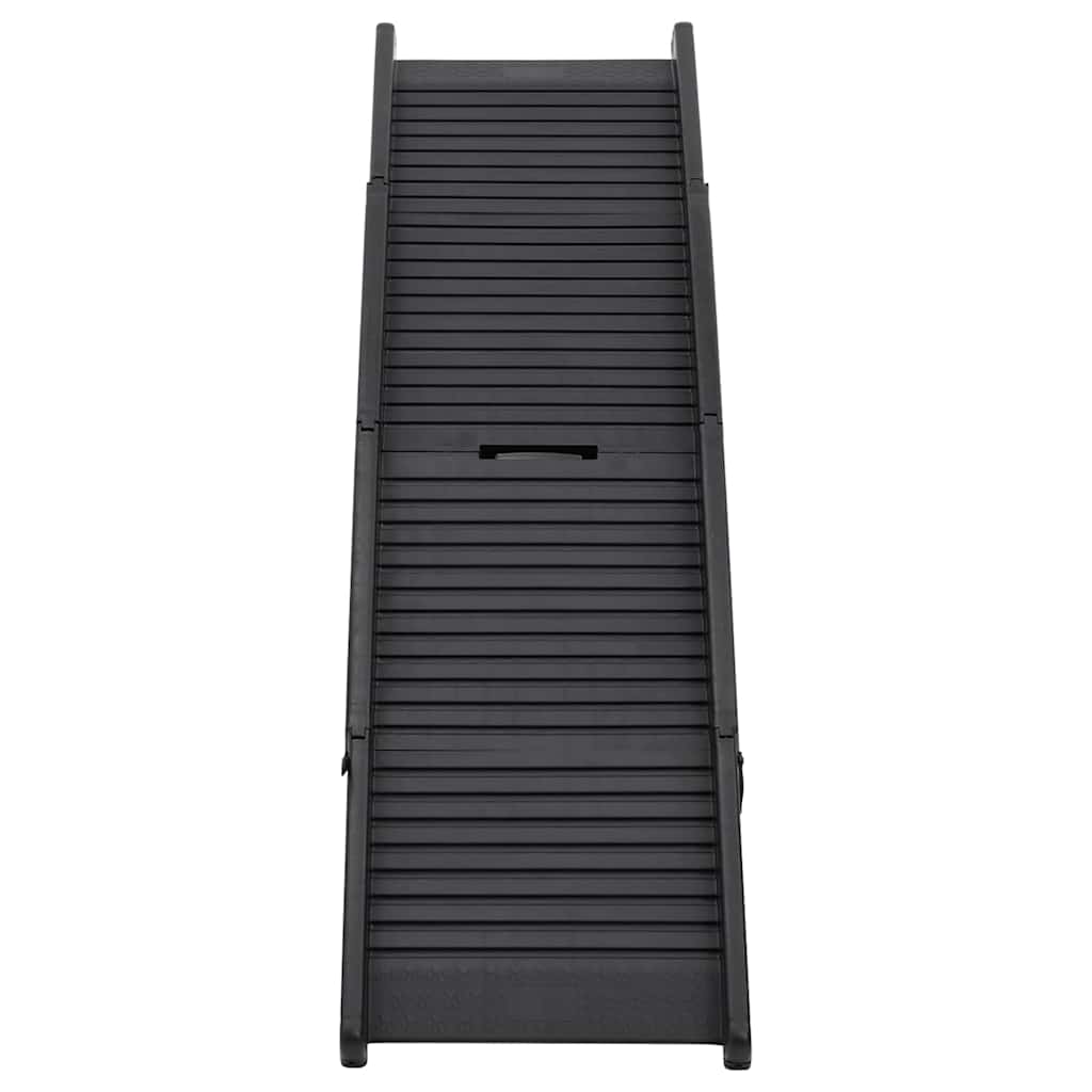 Ράμπα Σκύλου Πτυσσόμενη Μαύρη 153 x 40 x 12,5 εκ. από Πλαστικό