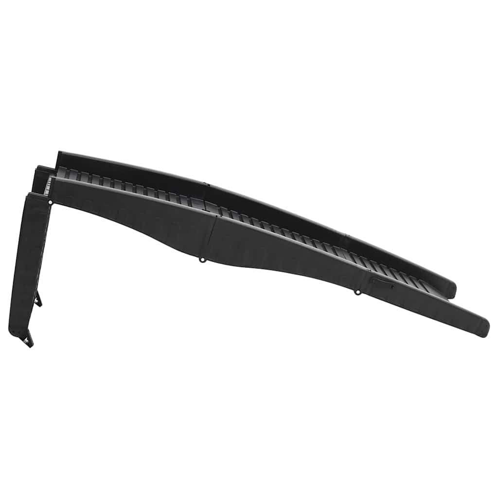 Ράμπα Σκύλου Πτυσσόμενη Μαύρη 153 x 40 x 12,5 εκ. από Πλαστικό