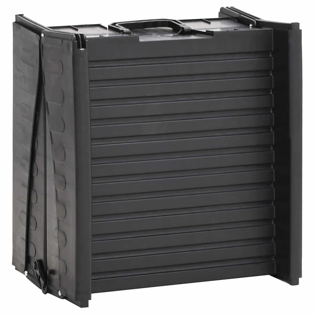 Ράμπα Σκύλου Πτυσσόμενη Μαύρη 153 x 40 x 12,5 εκ. από Πλαστικό