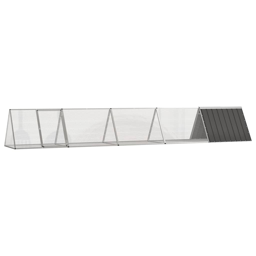 Κλουβί Κουνελιών Ανθρακί 504,5x80,5x71 εκ Γαλβανισμένος Χάλυβας